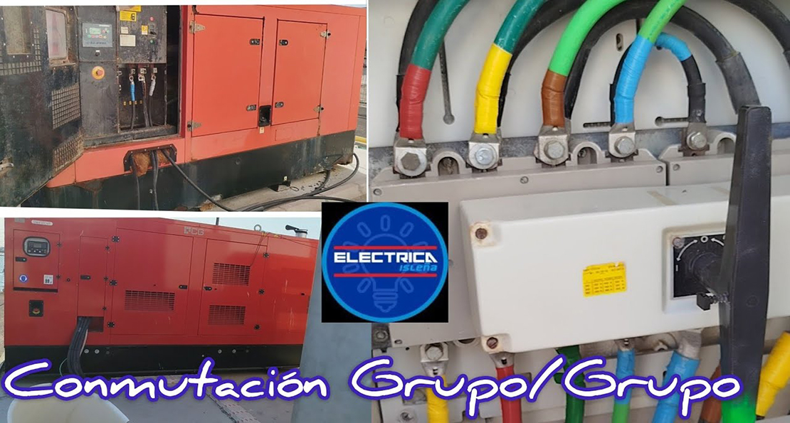 Sistema de conmutación de dos grupo electrógenos